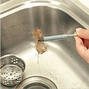 Flexible Grabber with 4 Prongs – Retrieval Tool with Flexible Hose, Grabber Aid for Debris, Sinks, Drains, Toilets, Hair Collector