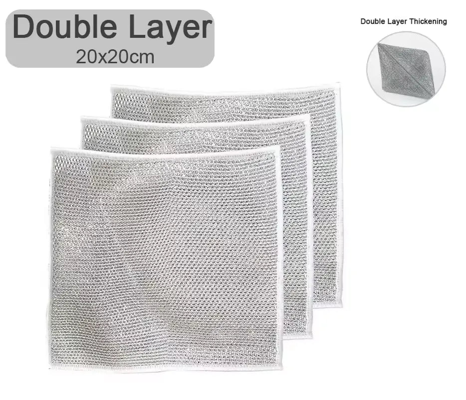 MULTIFUNCTIONAL METAL WIRE DISH CLOTHES (PACK OF 10)